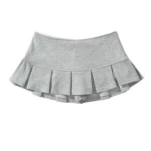 Gray mini skirt